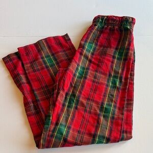 Old Navy Red Plaid Kids Pajama Bottoms